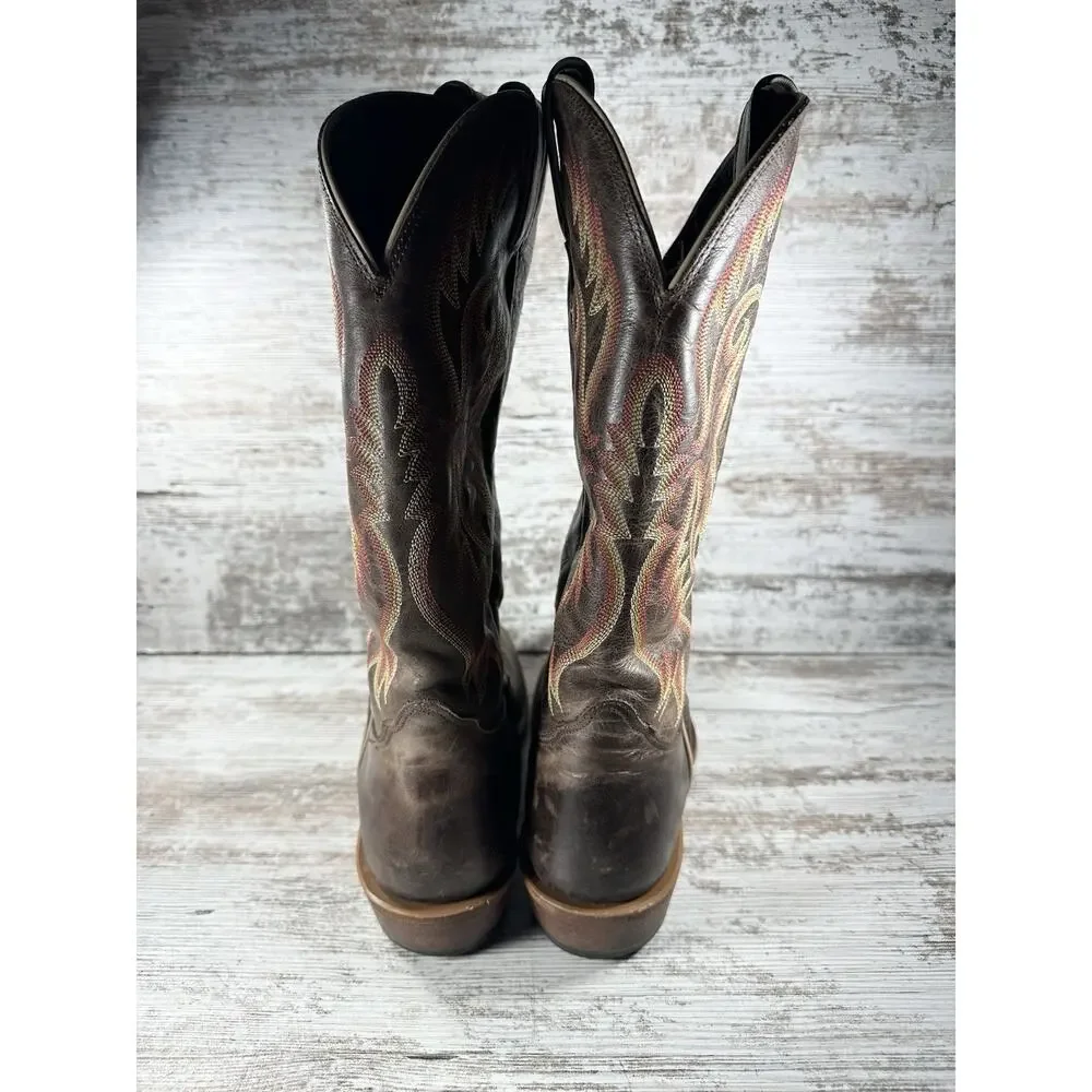 Men's Nocona MD2714 Legacy Square Toe Brown Leather Western Boots Sz 12B EUC!